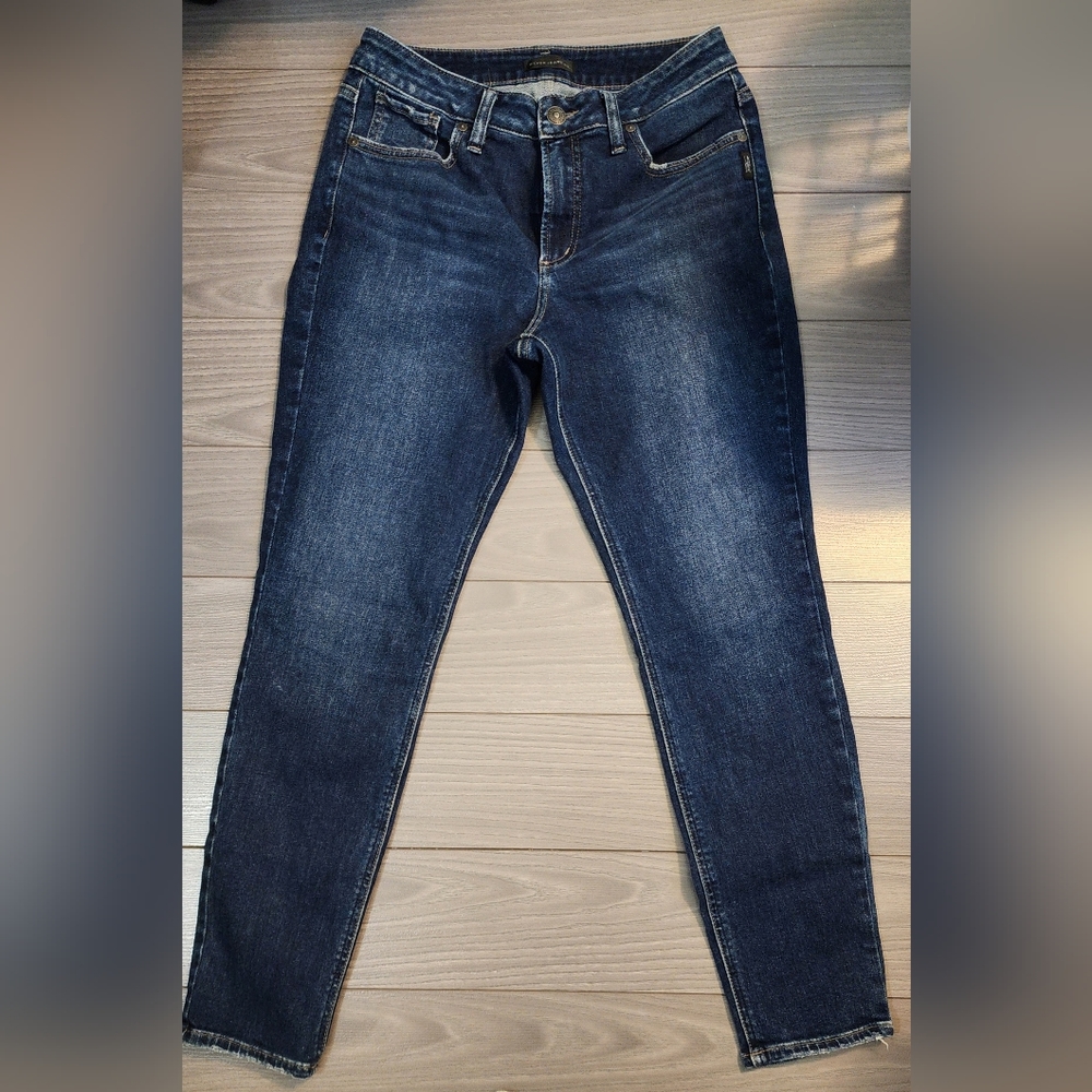 Silver Skinny Jeans